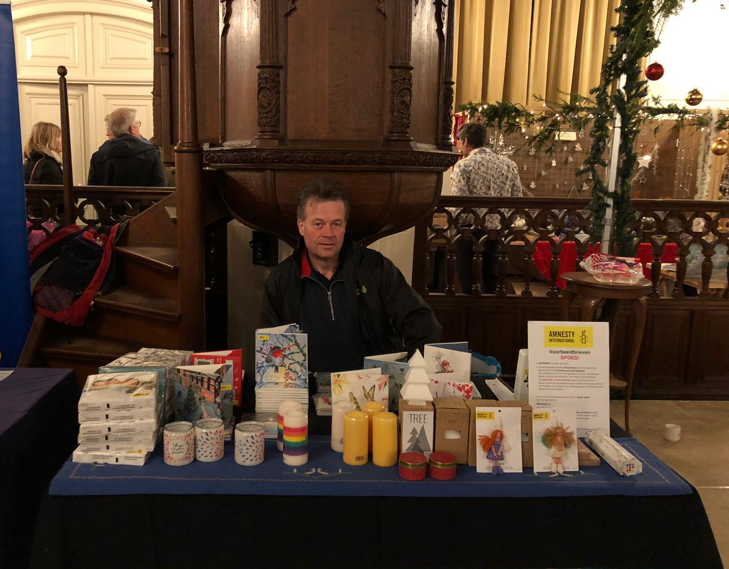 Kerstverkoop in Leiderdorp